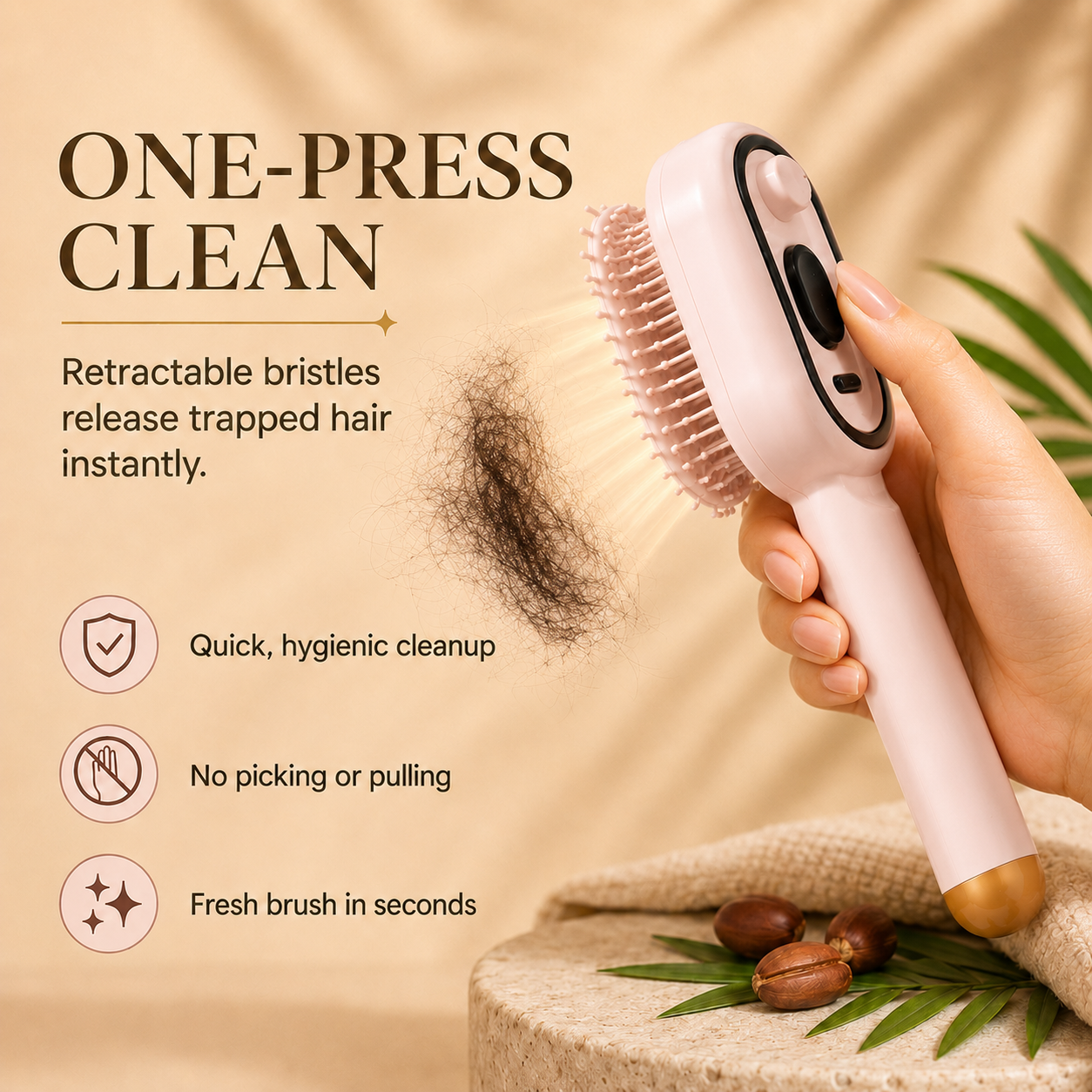 Nuzzle™ Mist Hair Brush