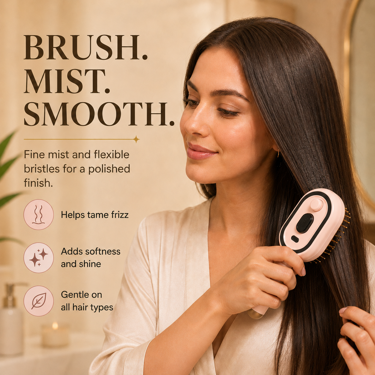 Nuzzle™ Mist Hair Brush