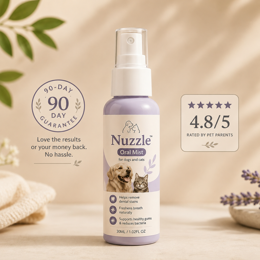Nuzzle™ Oral Mist — Say Goodbye to Bad Dog Breath